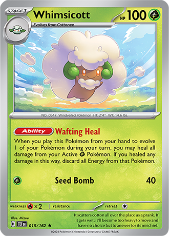 Scarlet & Violet Temporal Forces 015/162 Whimsicott