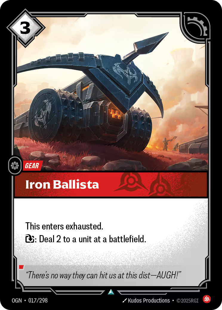 Riftbound: League of Legends TCG Origins 017/289 Iron Ballista