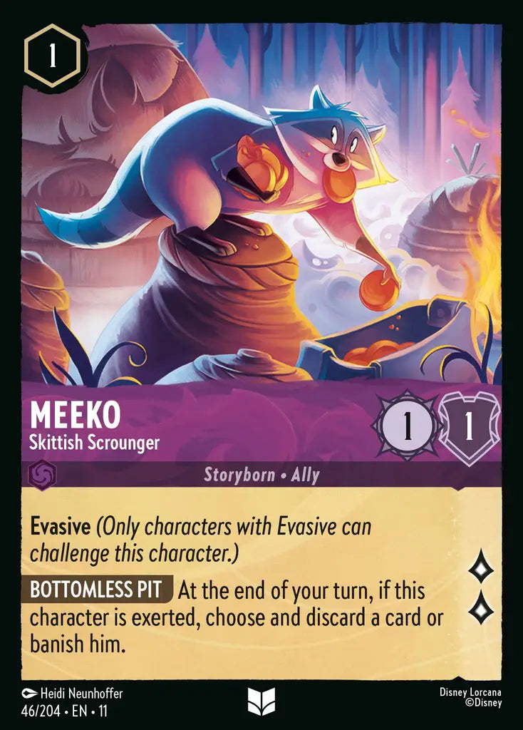 Disney Lorcana Winterspell 046/204 Meeko - Skittish Scrounger