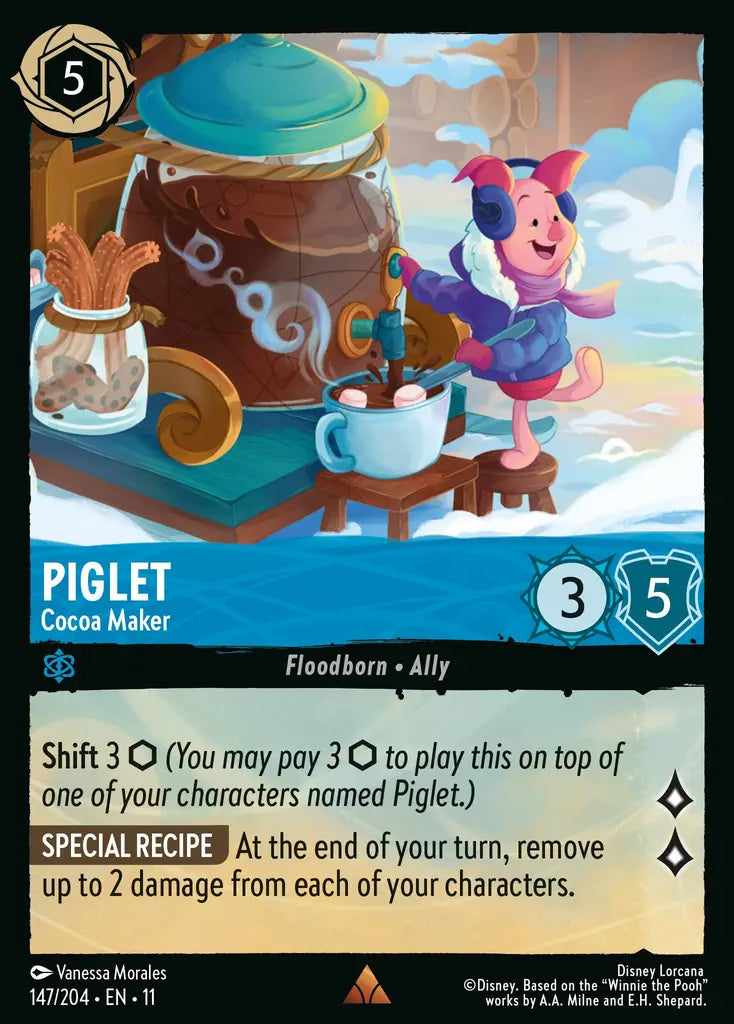 Disney Lorcana Winterspell 147/204 Piglet - Cocoa Maker