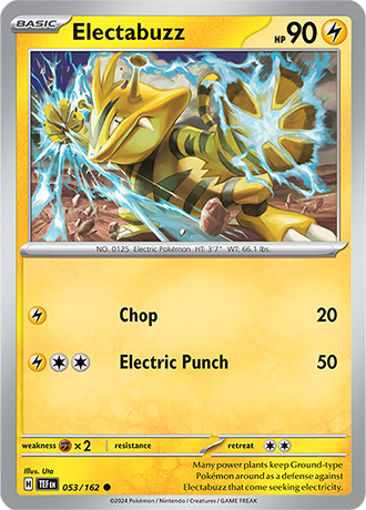 Scarlet & Violet Temporal Forces 053/162 Electabuzz