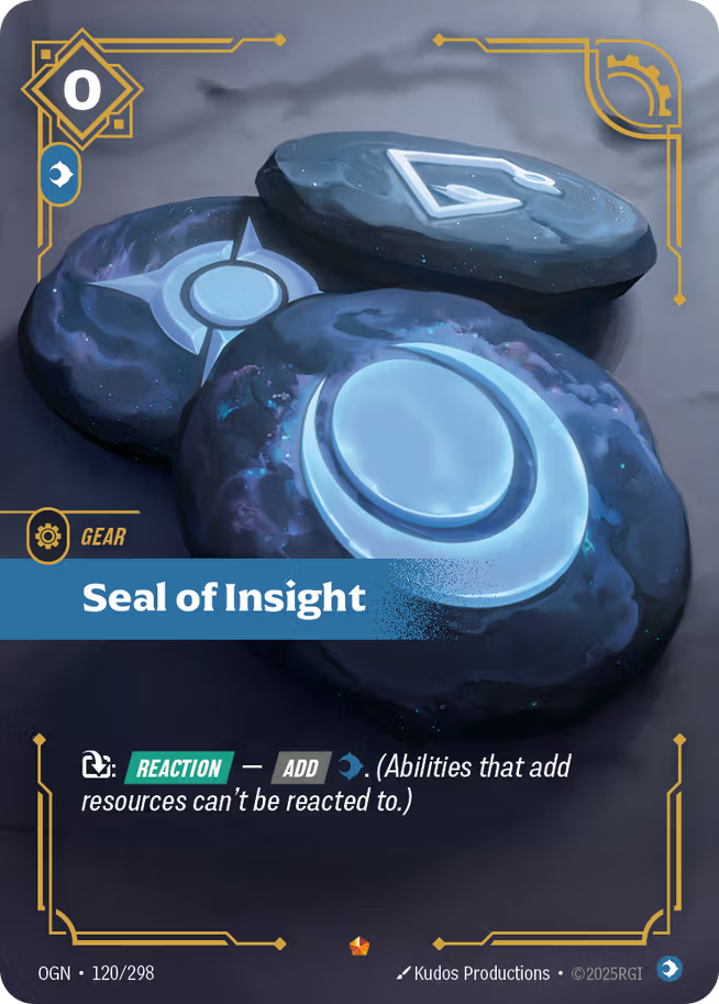 Riftbound: League of Legends TCG Origins 120/289 Seal of Insight
