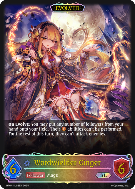 Cosmic Mythos BP04-SL08 Wordwielder Ginger Foil