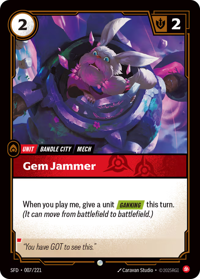 Riftbound: League of Legends TCG Spiritforged 007/221 Gem Jammer Foil