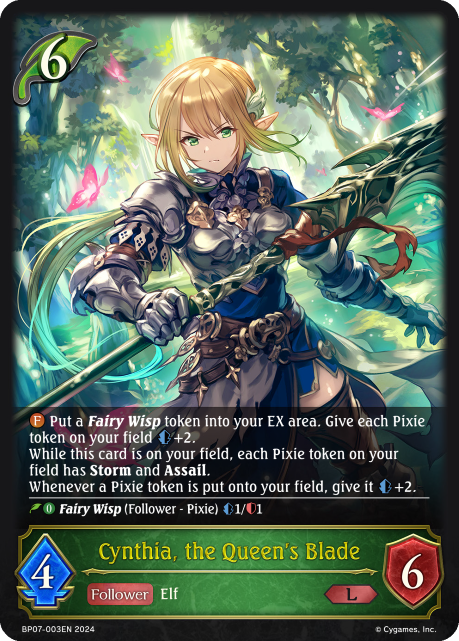 Verdant Steel BP07-003 Cynthia, the Queen's Blade