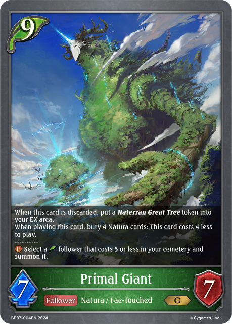 Verdant Steel BP07-004 Primal Giant