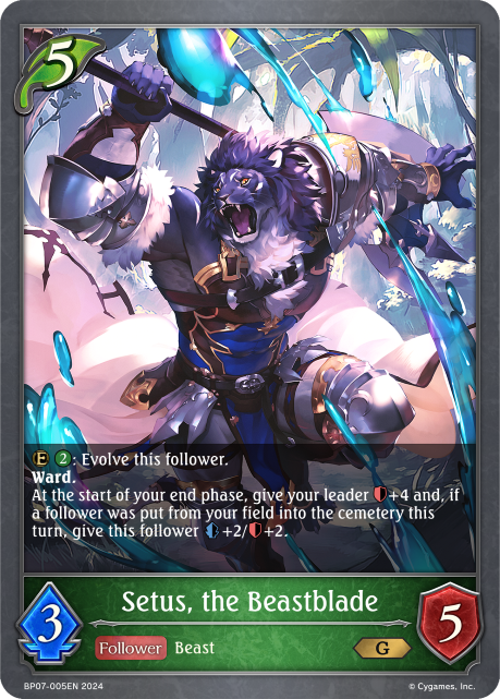 Verdant Steel BP07-005 Setus, the Beastblade