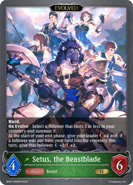 Verdant Steel BP07-006 Setus, the Beastblade