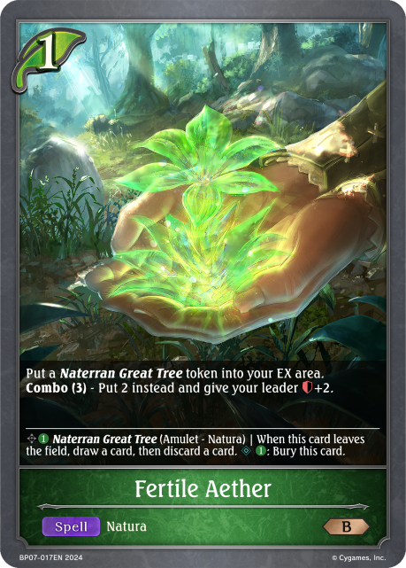 Verdant Steel BP07-017 Fertile Aether