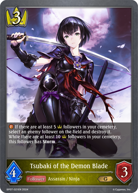 Verdant Steel BP07-021 Tsubaki of the Demon Blade