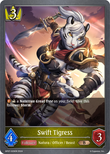 Verdant Steel BP07-029 Swift Tigress