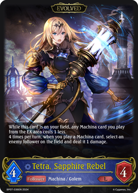 Verdant Steel BP07-036 Tetra, Sapphire Rebel