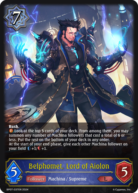 Verdant Steel BP07-037 Belphomet, Lord of Aiolon