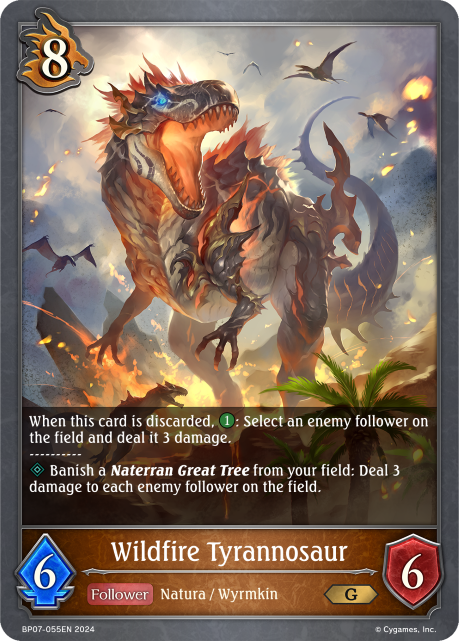 Verdant Steel BP07-055 Wildfire Tyrannosaur