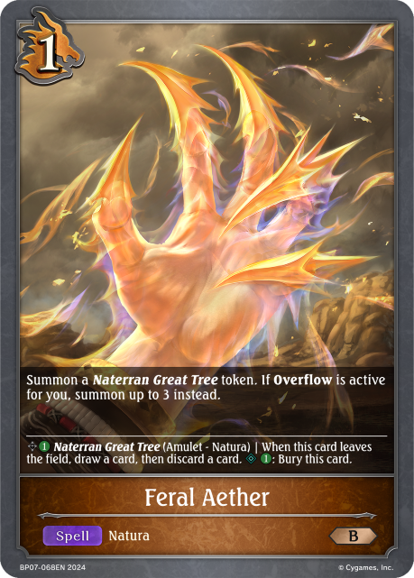 Verdant Steel BP07-068 Feral Aether