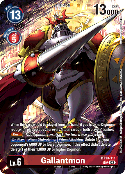 World Convergence BT13-111 Gallantmon Alternative Art