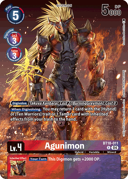 World Convergence BT18-011 Agunimon Alternative Art