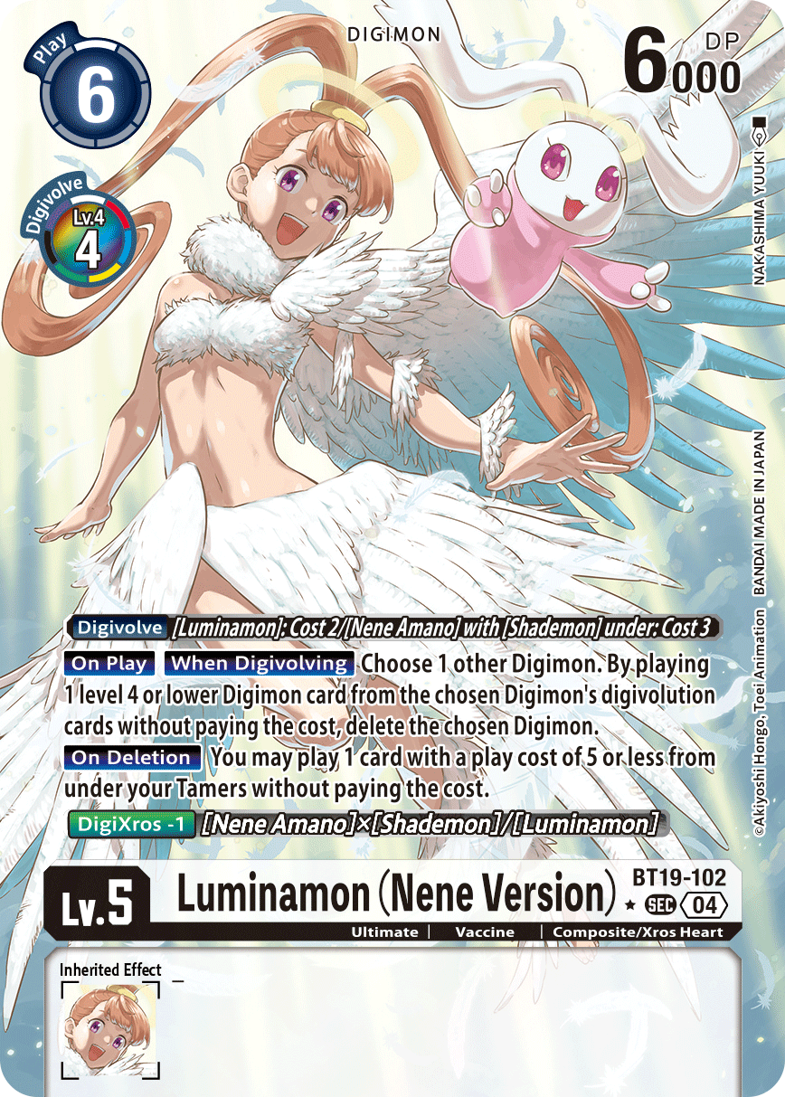 Special Booster Ver.2.5 BT19-102 Luminamon (Nene Version) Alternative Art