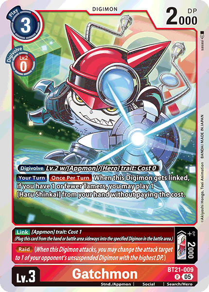 World Convergence BT21-009 Gatchmon