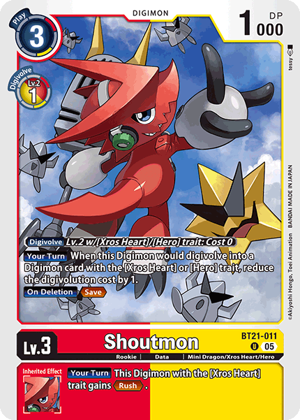 World Convergence BT21-011 Shoutmon