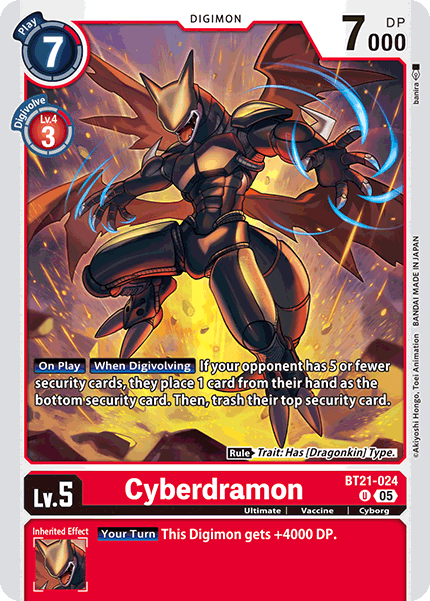 World Convergence BT21-024 Cyberdramon