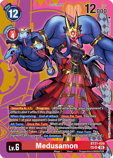 World Convergence BT21-029 Medusamon Alternative Art Full Art