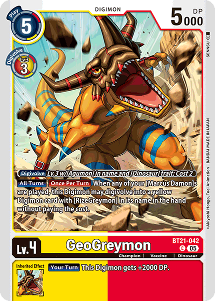 World Convergence BT21-042 GeoGreymon