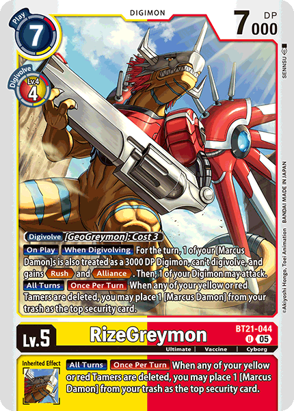World Convergence BT21-044 RizeGreymon