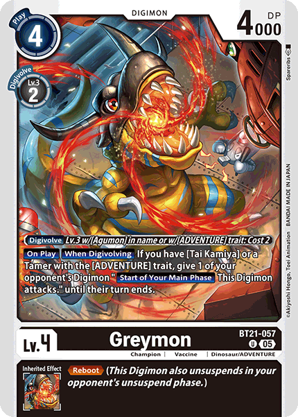 World Convergence BT21-057 Greymon