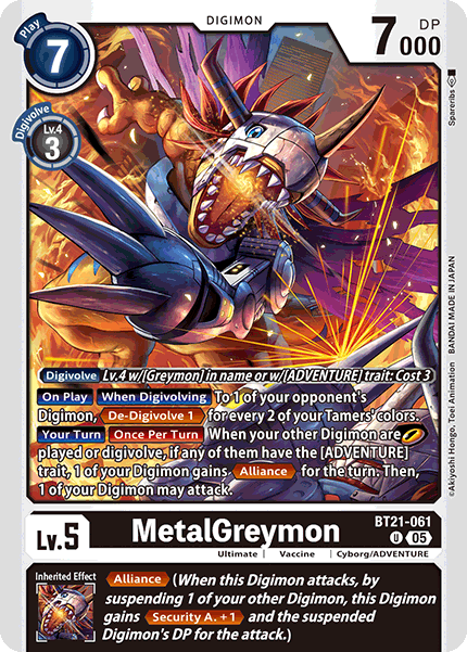 World Convergence BT21-061 MetalGreymon