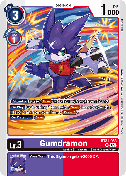 World Convergence BT21-063 Gumdramon