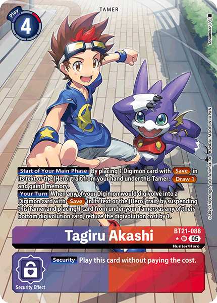 World Convergence BT21-088 Tagiru Akashi Alternative Art