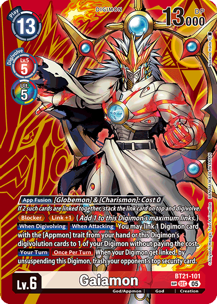 World Convergence BT21-101 Gaiamon Alternative Art Full Art