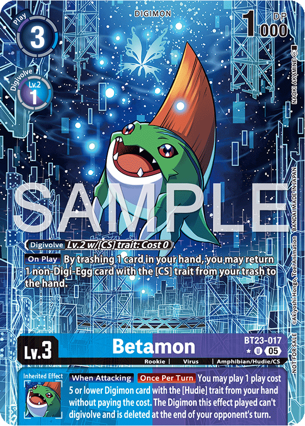Hacker's Slumber BT23-017 Betamon Alternative Art