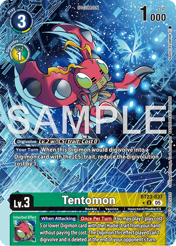 Hacker's Slumber BT23-037 Tentomon Alternative Art