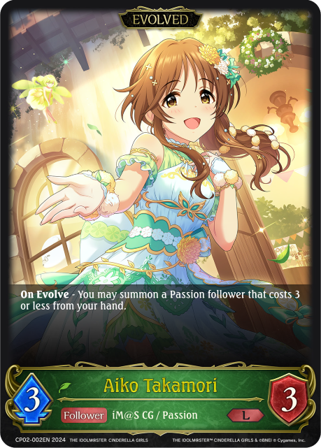 THE IDOLM@STER CINDERELLA GIRLS CP02-002 Aiko Takamori