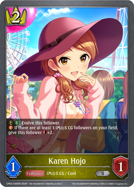 THE IDOLM@STER CINDERELLA GIRLS CP02-026 Karen Hojo