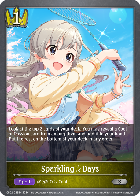 THE IDOLM@STER CINDERELLA GIRLS CP02-028 Sparkling☆Days