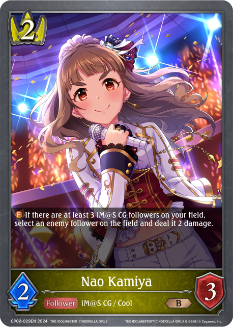THE IDOLM@STER CINDERELLA GIRLS CP02-029 Nao Kamiya
