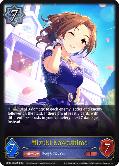 THE IDOLM@STER CINDERELLA GIRLS CP02-035 Mizuki Kawashima