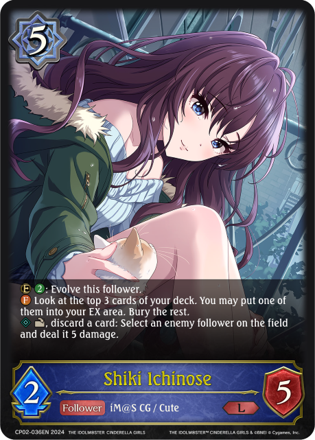 THE IDOLM@STER CINDERELLA GIRLS CP02-036 Shiki Ichinose