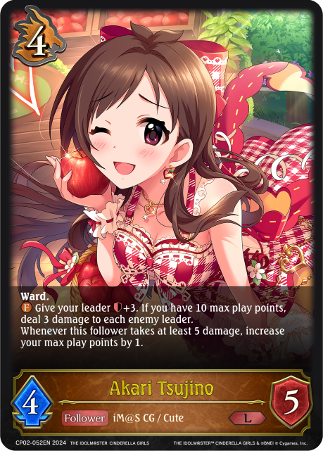 THE IDOLM@STER CINDERELLA GIRLS CP02-052 Akari Tsujino