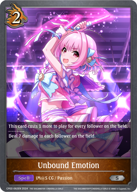 THE IDOLM@STER CINDERELLA GIRLS CP02-062 Unbound Emotion