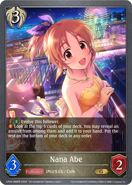 THE IDOLM@STER CINDERELLA GIRLS CP02-089 Nana Abe