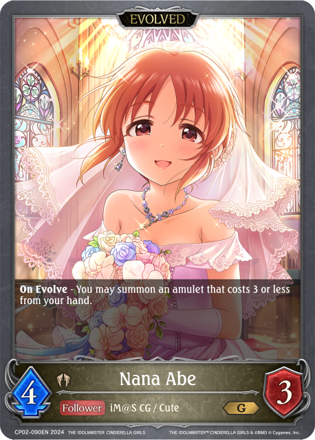 THE IDOLM@STER CINDERELLA GIRLS CP02-090 Nana Abe