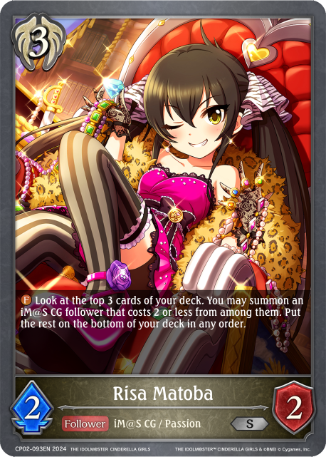 THE IDOLM@STER CINDERELLA GIRLS CP02-093 Risa Matoba