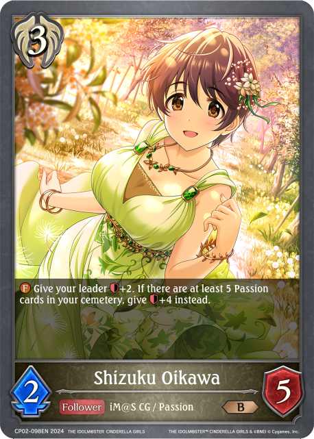 THE IDOLM@STER CINDERELLA GIRLS CP02-098 Shizuku Oikawa