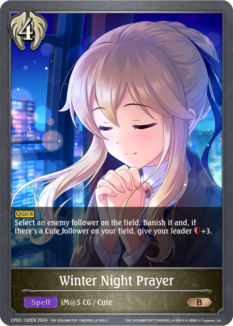 THE IDOLM@STER CINDERELLA GIRLS CP02-102 Winter Night Prayer