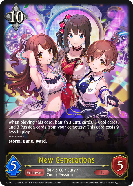 THE IDOLM@STER CINDERELLA GIRLS CP02-103 New Generations