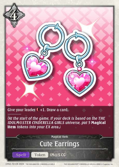 THE IDOLM@STER CINDERELLA GIRLS CP02-T01 Cute Earrings